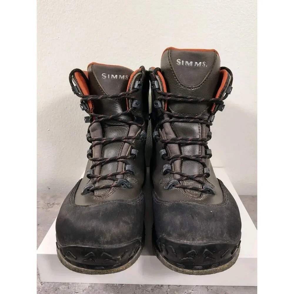 Simms Tributary Wading Boots Mens 11 Basalt Felt Sole Fly Fishing Waterproof EUC
